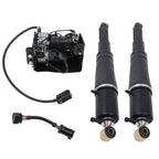 Rear Pair Air Suspension Shocks & Compressor For Chevrolet Cadillac GMC 01-13