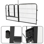 12 Panels 24x24 inch Dog Playpen Crate Fence Pet PlayPen Exercise Cage