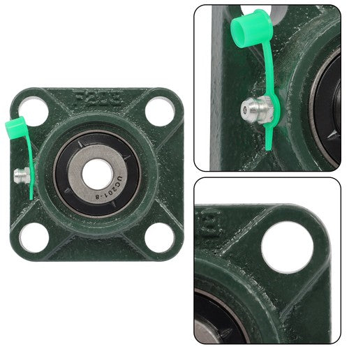 UCF201-8 1/2" Bore Pillow Block Flange Bearing 4 Bolt Solid Base (4PCS)