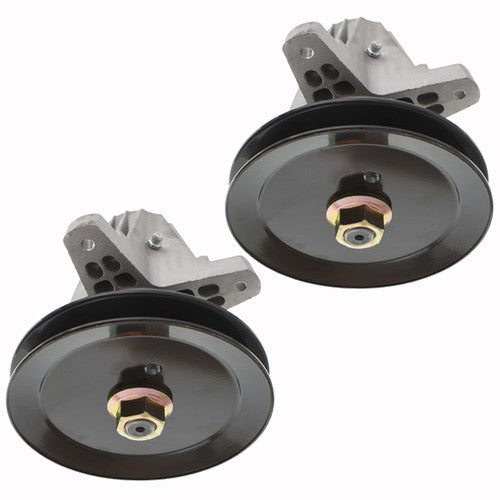 For Troy Bilt MTD 918-06991 618-06991 2Pcs Spindle Assembly W/Pulley Bolt