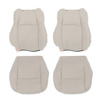 For Chrysler 300C 2005-2010 4PCS Both Side Bottom&Top Seat Cover Lt Gray Leather