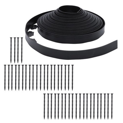 No-Dig Garden Edge Lawn Border L-shaped Landscape Edging Border Kit 90 FT