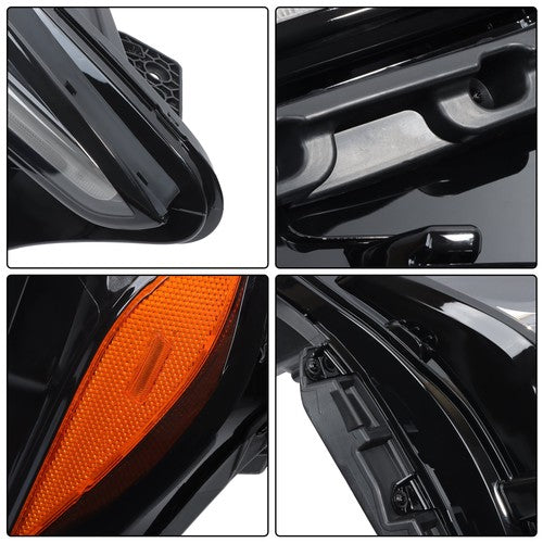 Headlight Headlamp For Chevy Bolt EUV 2022-2023 LED Right Side Black Housing