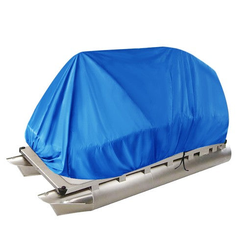 21-24FT Heavy Duty Trailerable Pontoon Boat Cover Beam Width Up to 102" Blue