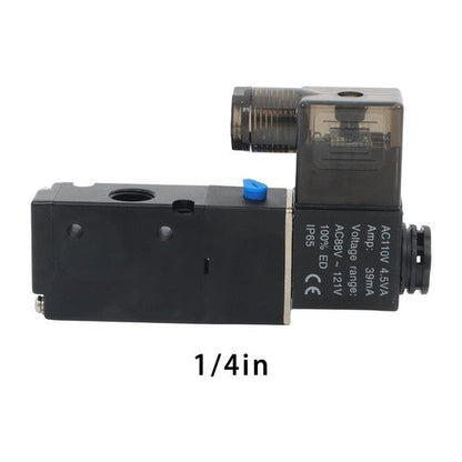 3 Way Normally Closed DC 110V Electric Solenoid Air Valve 1/4" NPT