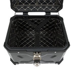 45L Black Motorcycle Top Case Tail Box Waterproof Luggage Scooter Trunk Storage