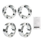 4X Wheel Spacers 4x156 2" 131mm M12x1.5 Silver For Polaris Ranger RZR 2013+