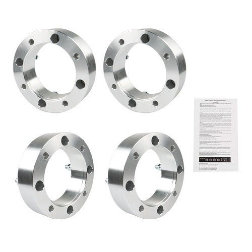 4X Wheel Spacers 4x156 2" 131mm M12x1.5 Silver For Polaris Ranger RZR 2013+