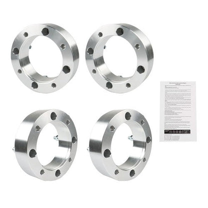 4X Wheel Spacers 4x156 2" 131mm M12x1.5 Silver For Polaris Ranger RZR 2013+