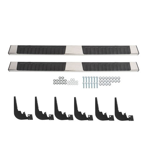 Suit For RAM 1500 Crew Cab 2009-2018 Running Boards Side Steps Left+Right Side