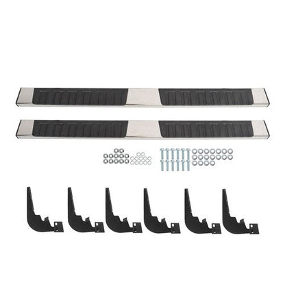 Suit For RAM 1500 Crew Cab 2009-2018 Running Boards Side Steps Left+Right Side