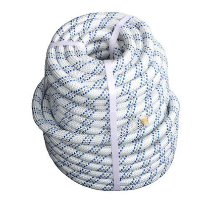 3/4" x 120' Double Braided Polyester Rope 3200 Lbs Breaking Strength For Swing