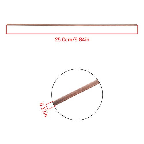 40 Sticks Brazing Rods AWS BCup-1 Phosphor Copper Solder 0.050" × 1/8" × 10"