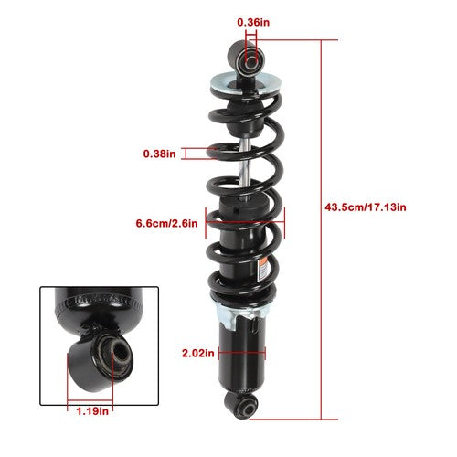 Front Shocks 7043464 7043708 ATV 2009-2023 For Polaris Sportsman 550 850 1000