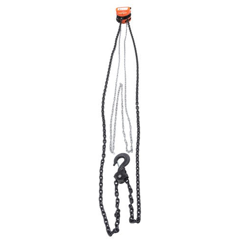 Hand Chain Hoist Steel 3Ton/6600 Lbs10ft/3m 360° swivel hook 1m lifting strap