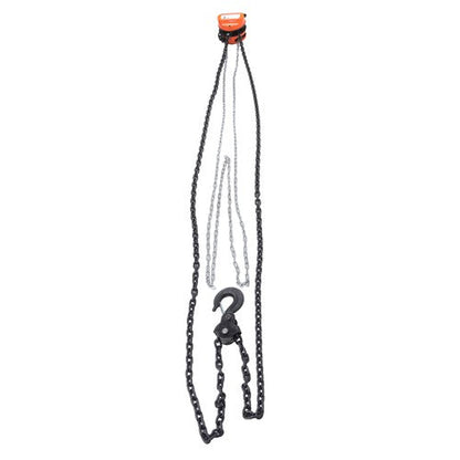 Hand Chain Hoist Steel 3Ton/6600 Lbs10ft/3m 360° swivel hook 1m lifting strap