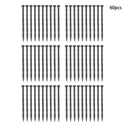 Edging Nails Garden Anchoring Spikes 8 Inch 60 Pcs Plastic Spiral Landscape
