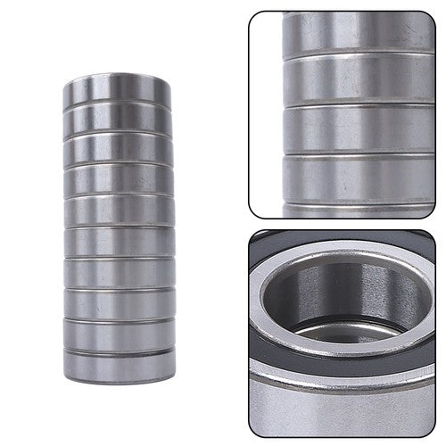 10× 6206-2RS 30mm×62mm×16mm Double Rubber Seals Deep Groove Ball Bearing