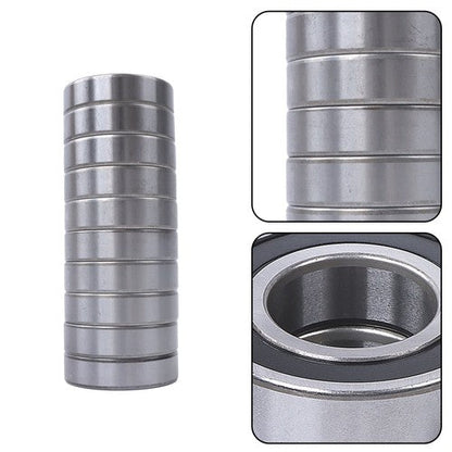 10× 6206-2RS 30mm×62mm×16mm Double Rubber Seals Deep Groove Ball Bearing