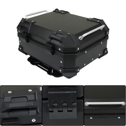 22L Black Motorcycle Luggage Waterproof Tail Box Scooter Trunk Storage Top Case