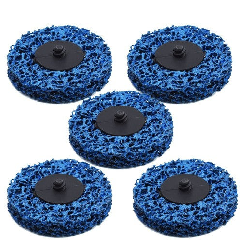 5 Pack Quick Change 3" Easy Strip & Clean Discs for Paint Rust