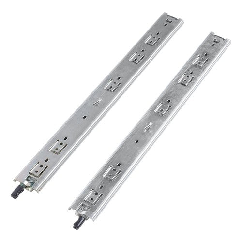 1 Pair of 22" Locking Drawer Slides Full Extension & Lock 150 lb Load Capacity