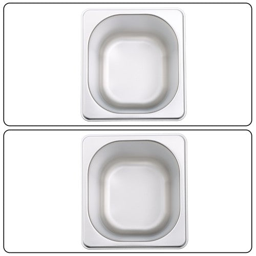 6 Inch Deep Thickened 1/6 Size 6 Pack Stainless Steel Steam Table Pans
