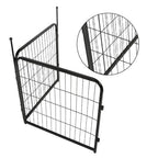 12 Panels 24x24 inch Dog Playpen Crate Fence Pet PlayPen Exercise Cage