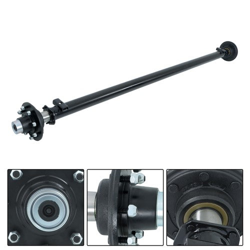 For 7000lbs 7k TK Trailer Axle 8 lug-6.5" 89" HF 74" Spring Center New