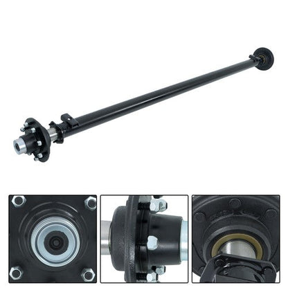 For 7000lbs 7k TK Trailer Axle 8 lug-6.5" 89" HF 74" Spring Center New