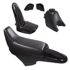 Plastic Fender Body Seat Gas Tank Kit for Yamaha PW50 PY50 Black