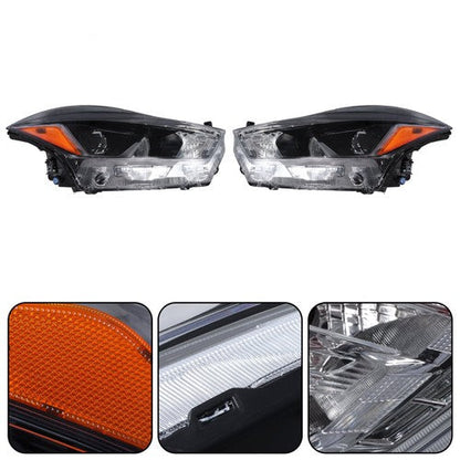 Headlights Headlamps Clear Lens For Nissan Kicks SR 2018 2019 2020 LH+RH Side
