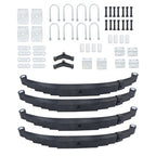 Tandem Trailer Axle Suspension Kit For 7000lbs 6 Leaf Springs/U-bolt/Hanger Kit