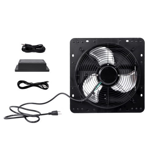 High Speed 1600RPM 900CFM 1.7m Power 12'' Shutter Wall-Mount Attic Exhaust Fan