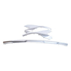 Front Bumper Skid Plate Molding Deflector Silver For Hyundai Santa Fe 2021-2023