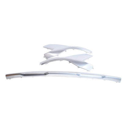 Front Bumper Skid Plate Molding Deflector Silver For Hyundai Santa Fe 2021-2023