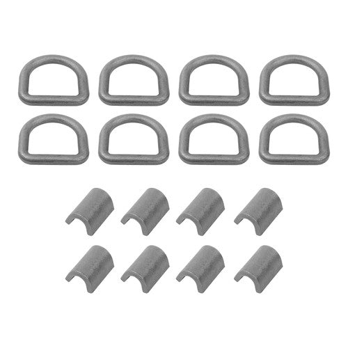 {8 Pack} 5/8" Heavy Duty Weld-On Forged D Ring Fracture Strength 18000 LBS