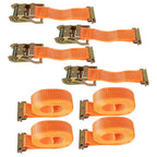 2"x 20' E-Track Ratchet Tie Strap Truck 4400 lb Enclosed Cargo Van Straps 4 Set