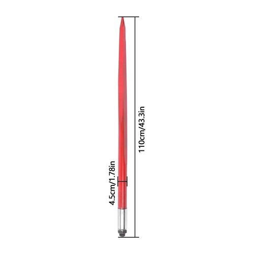For Tractors Loaders 2pcs Hay Bale Spear 43" 3000 lbs Capacity Spike Fork