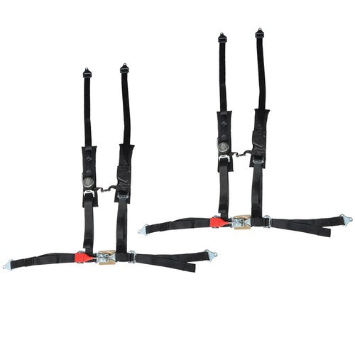 Pair Of 4 Point 2" Padded For Polaris RZR XP S 4 1000 Black Seat Belt Harness US