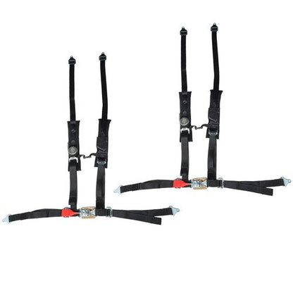 Pair Of 4 Point 2" Padded For Polaris RZR XP S 4 1000 Black Seat Belt Harness US