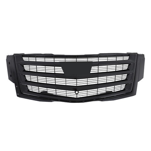 Gloss Black Front Center Mesh Grille Fit For Cadillac Escalade 2015-2020 3Pcs