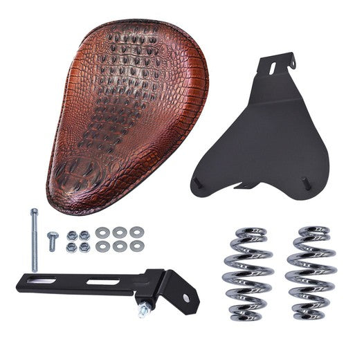 Brown Motorcycle Bobber Solo Seat Spring For Yamaha V Star 1300 1100 950 650 250