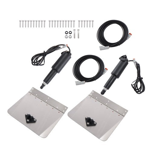 15001-101 9"x12" Standard Boat Trim Tab Kit 12V No Switch For 16-25 Foot Vessels