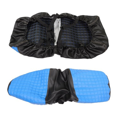 Rear Seat Covers Kit No Staple Blue Color Universal Size Fit For Golf Carts