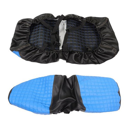 Rear Seat Covers Kit No Staple Blue Color Universal Size Fit For Golf Carts
