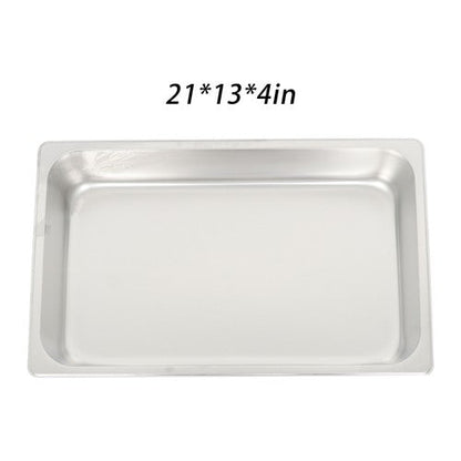 4 Inch Deep Restaurant Steam Table Pans 6 Pack Full Size Without Lid