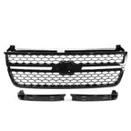 Front Grille Assembly Gloss Black For 2003-2007 Chevrolet Silverado 1500 2500