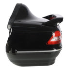 28L Universal Motorcycle Trunk Scooter Tail Box Helmet Luggage Case w/Tail Light