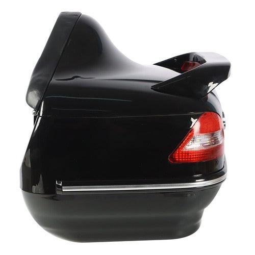 28L Universal Motorcycle Trunk Scooter Tail Box Helmet Luggage Case w/Tail Light